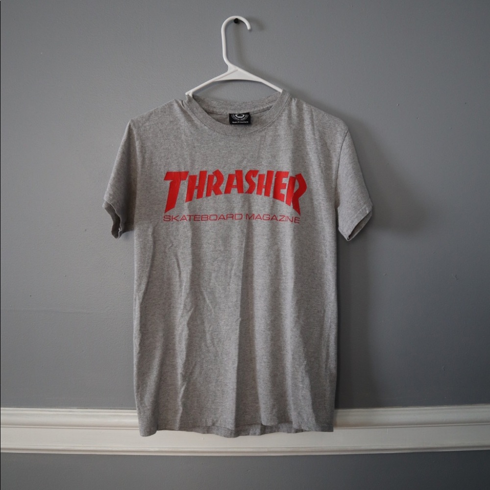 Thrasher Skateboard Magazine Shortsleeveshirt Gray